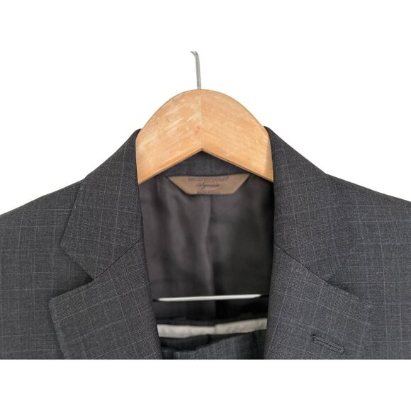 Pronto Uomo Suit Supper 1200 Wool Charcoal Gray Two-Button Suit Jacket & Pants S - Picture 8 of 16